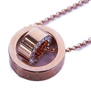 SWAROVSKI ネックレス ラインストーン ピンクゴールド