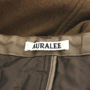 AURALEE パンツ ジッパーフライ ブラウン