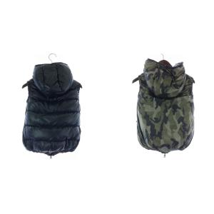 DUVETICA FEBE-ERRE ダウンベスト リバーシブル 迷彩柄 カモフラ柄 ネイビー カーキ
