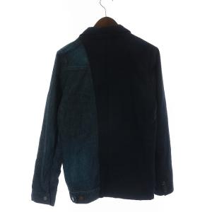 glamb テーラードジャケット デニム 切替 1 ネイビー