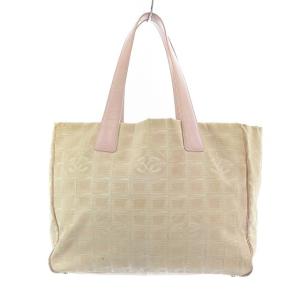 CHANEL ニュートラベルライン 8番台 トートＭＭ バッグ ピンク
