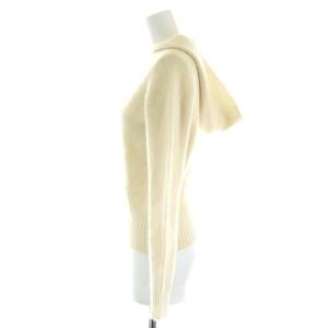 RALPH LAUREN ニット セーター 長袖 フード カシミヤ ウール M アイボリー