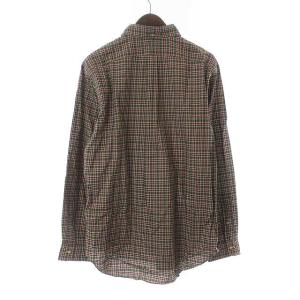 RALPH LAUREN カジュアルシャツ ボタンダウン カットソー 長袖 チェック柄 M ブラウン