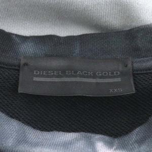 DIESEL BLACK GOLD スウェット トレーナー 長袖 総柄 コットン グレー