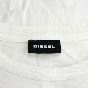 DIESEL Tシャツ コットン ロゴ XS ホワイト ブラック