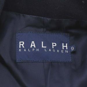 RALPH LAUREN テーラードジャケット ダブル 金ボタン ウール M ネイビー