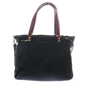 russet ハンドバッグ ショルダーバッグ 2WAY ナイロン モノグラム ネイビー