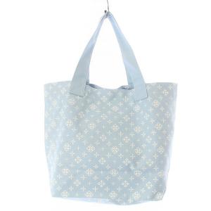 russet Daily トートバッグ キャンパス モノグラム 総柄 ホワイト