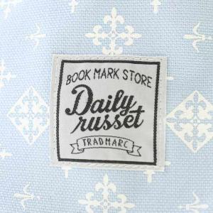 russet Daily トートバッグ キャンパス モノグラム 総柄 ホワイト