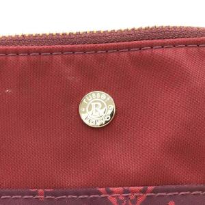 russet ショルダーバッグ ポシェット モノグラム 総柄 ナイロン ゴールド金具 レッド