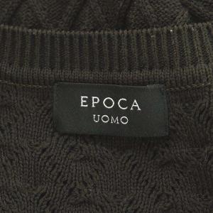 EPOCA UOMO ニット セーター 長袖 48 M ダークブラウン
