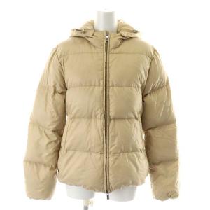 ADHARA ダウンジャケット ナイロン フード 40 M ベージュ