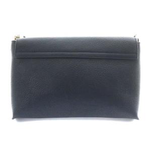 Chloe ショルダーバッグ カウレザー バイカラー ネイビー