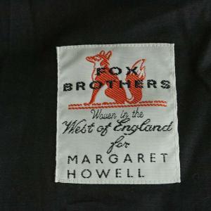 MARGARET HOWELL  FOX BROTHERS ダブルブレストコート Pコート   ウール 2 カーキ