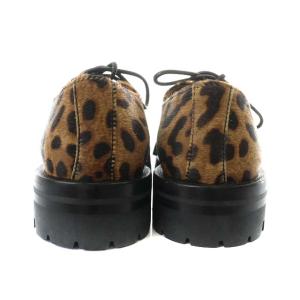 alexanderwang シューズ アーモンドトゥ ハラコ レオパード柄 36 黒 茶