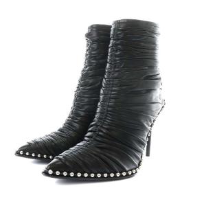 alexanderwang ショートブーツ ポインテッドトゥ スタッズ 23.5cm 黒 3019B0016L