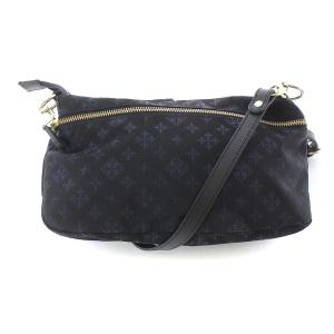 russet ショルダーバッグ モノグラム 総柄 ナイロン ネイビー