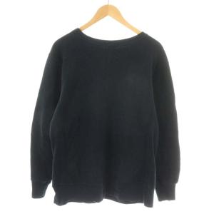 STUSSY Champion リバースウィーブ 青タグ スウェット トレーナー 長袖 コットン L ブラック