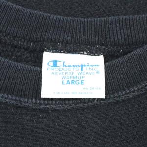 STUSSY Champion リバースウィーブ 青タグ スウェット トレーナー 長袖 コットン L ブラック