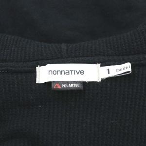 nonnative パーカー スウェット サーマル ジップアップ 長袖 コットン 1 S ブラック