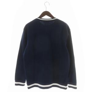 BLACK LABEL CRESTBRIDGE カットソー スウェット トレーナー クルーネック ロゴ 長袖 L ネイビー