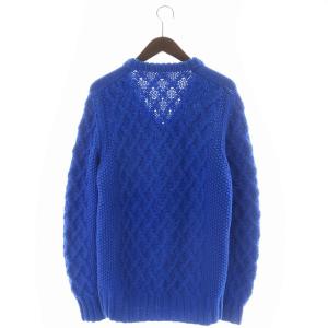 SOPHNET. カーディガン ニット ウール 長袖 L 青 ブルー
