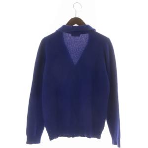 JOHN SMEDLEY カーディガン カシミヤ混 S ブルー