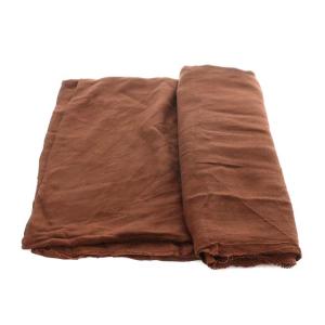 Faliero Sarti ストール マフラー フリンジ ブラウン