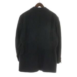 HUGO BOSS テーラードジャケット シングル ウール シルク混 52 ブラック