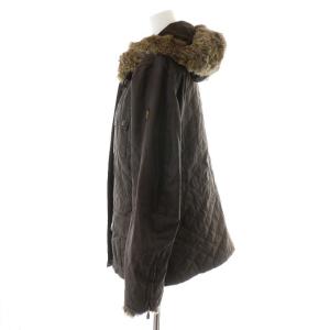 Belstaff オイルドジャケット 中綿ジャケット オイル ワックス ファー 44 L 茶 ブラウン