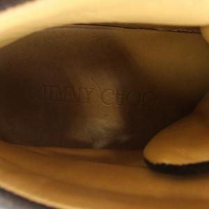 JIMMY CHOO スニーカー ハイカット シューズ レオパード柄 42.5 ブラウン