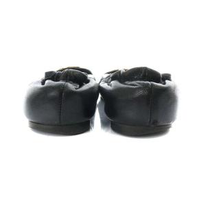 TORY BURCH バレエシューズ カウレザー 23cm ブラック