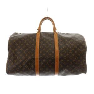 LOUIS VUITTON M41424 キーポル55 モノグラム ボストンバッグ 茶