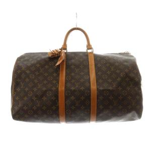 LOUIS VUITTON M41424 キーポル55 モノグラム ボストンバッグ 茶