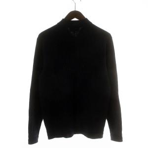 Calvin Klein 18AW ジップアップニット 長袖 パーカー ウール L ネイビー