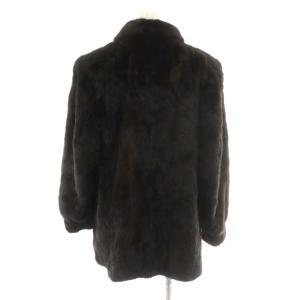 CELINE 毛皮コート ハーフ ミドル丈 ダークミンク 茶