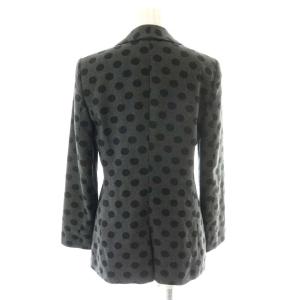 EMPORIO ARMANI テーラードジャケット ドット柄 総柄 40 M グレー ブラック