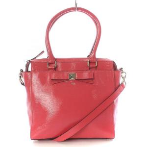 ショルダーバッグ 2WAY エナメル ピンク