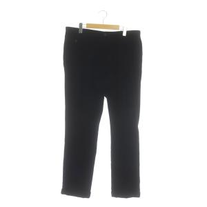 ベロアパンツ タック テーパード 50 黒 ブラック