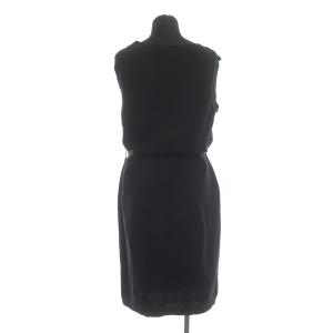 Salvatore Ferragamo ニットワンピース 膝丈 ノースリーブ M ブラック
