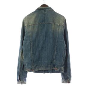 Nudie Jeans BILLY デニムジャケット 羽織 イタリア製 ダメージ加工 L インディゴ