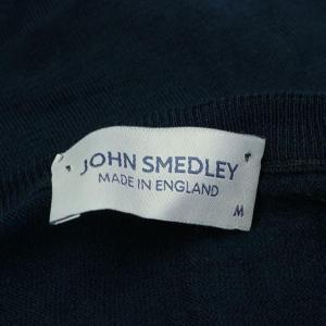 JOHN SMEDLEY ニット セーター 長袖 ウール M グリーン ネイビー