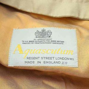 Aquascutum ステンカラーコート Aqua5 アウター ライナー付き 英国製 ベージュ