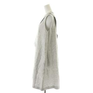 ENFOLD 17SS メランジTOP ミニマルレイヤードレス 36 グレー