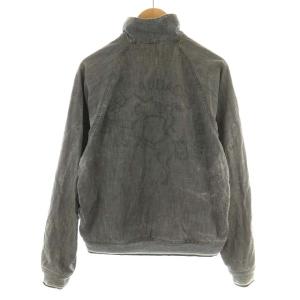 DIESEL デニムジャケット ブルゾン ダメージ加工 コットン XL グレー