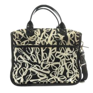 kate spade new york ハンドバッグ 2WAY 総柄 ナイロン ブラック