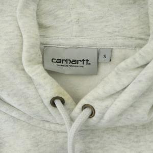 Carhartt スウェット パーカー プルオーバー 長袖 裏起毛 S ライトグレー