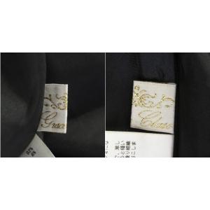 Grace Class ワンピース ドット レース シルク 36 ブラック