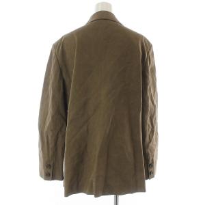 Christian Dior テーラードジャケット ヴィンテージ 羽織 ロゴ フェイクレザー 9 M 茶 ブラウン