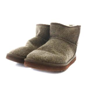 UGG australia CLASSIC MINI TWEED ムートンブーツ ショートブーツ 27.0cm ブラウン